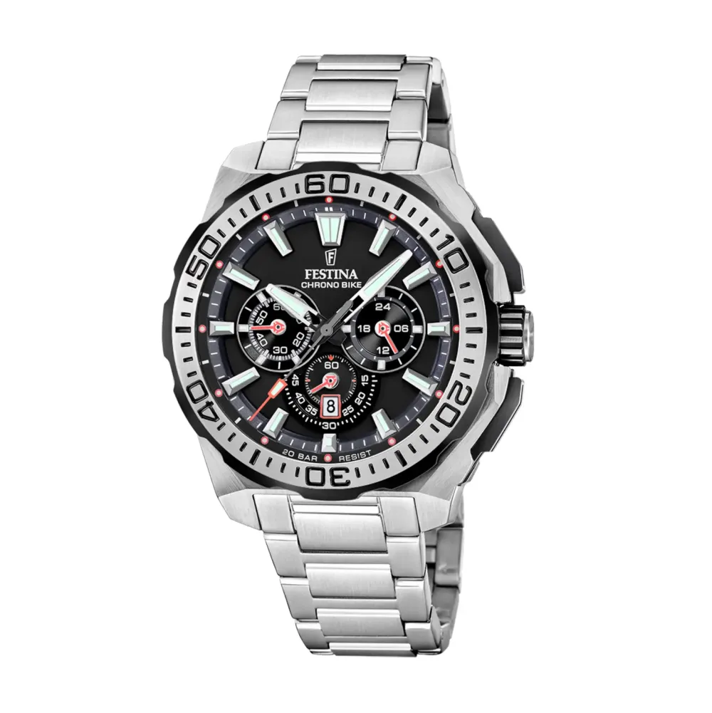 Festina ure Festina Chrono Bike F20724/7 | Herreure Med Lænke | Herreure I Stål