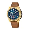 Festina ure Festina Chrono Bike F20728/1 | Herreure Med Rem | Herreure I Gulddouble