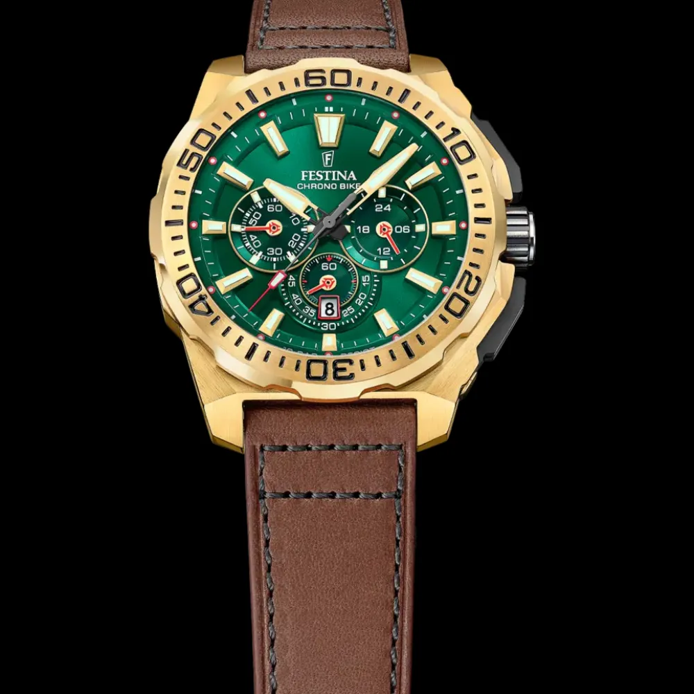 Festina ure Festina Chrono Bike F20728/2 | Herreure I Gulddouble