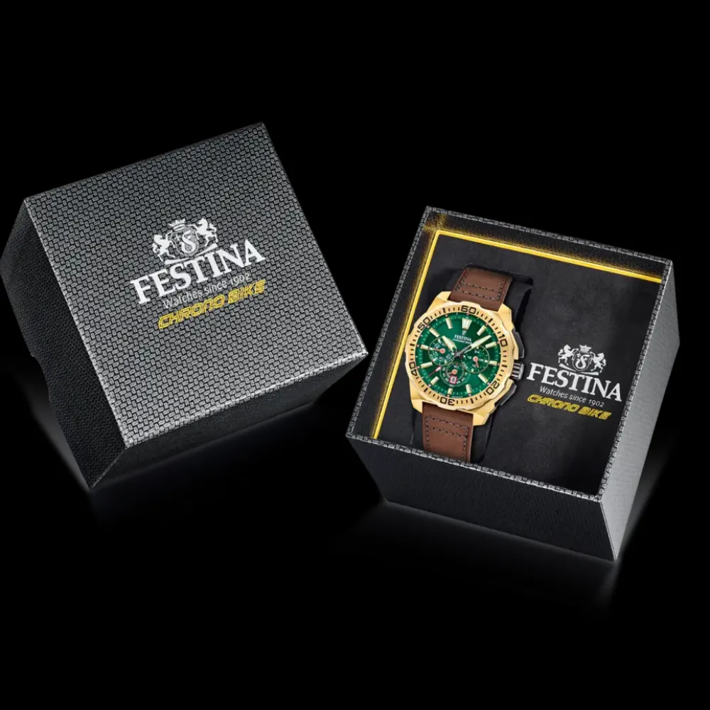 Festina ure Festina Chrono Bike F20728/2 | Herreure I Gulddouble