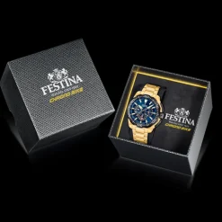 Festina ure Festina Chrono Bike F20727/1 | Herreure Med Lænke | Herreure I Gulddouble