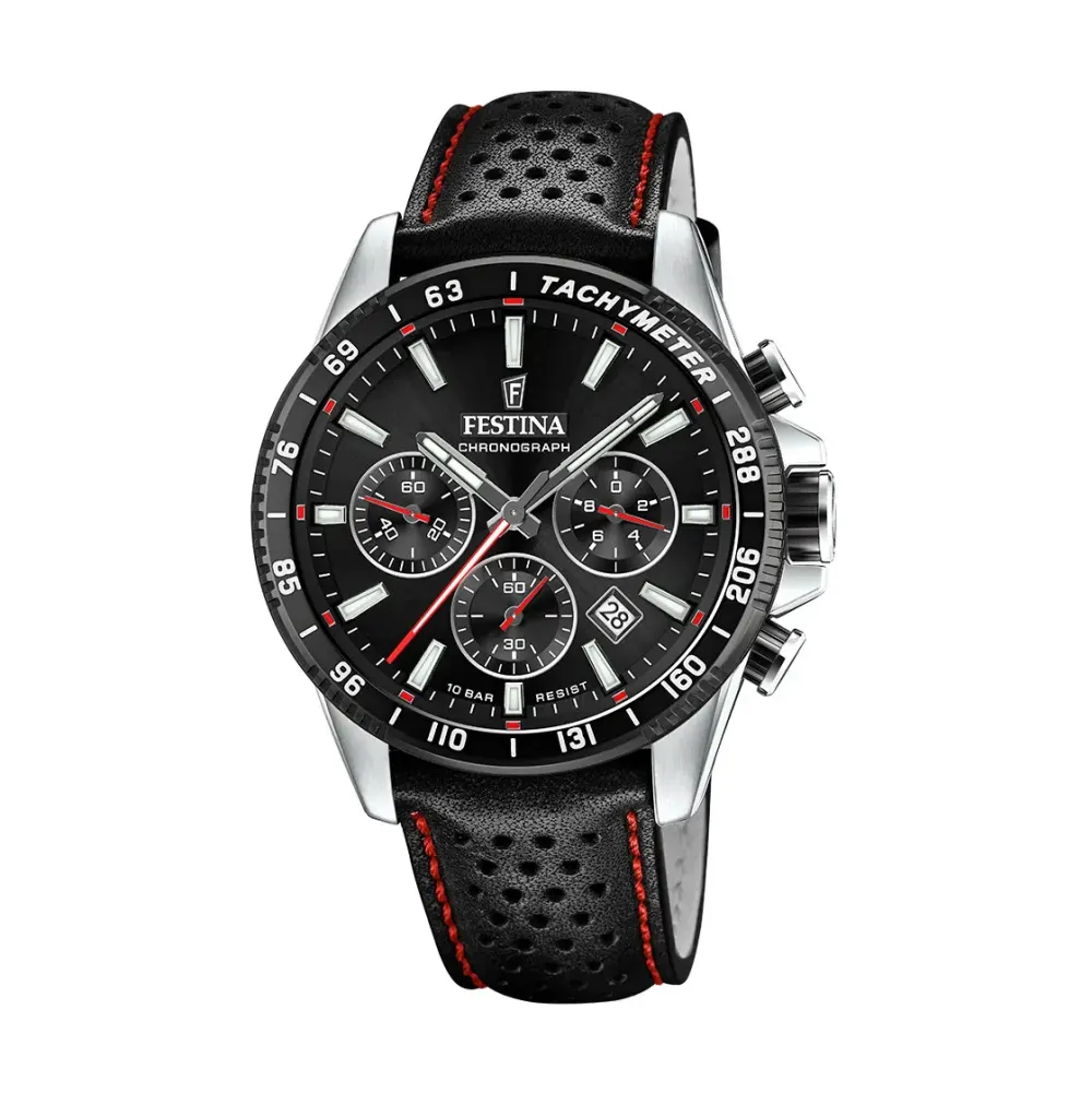 Festina ure Festina Chrono F20561/4 | Herreure Med Rem | Herreure I Stål