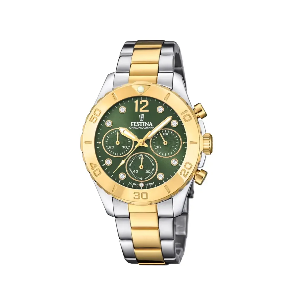 Festina ure Festina Chrono F20604/2 | Dame Dameure Med Lænke | Dameure I Bicolor