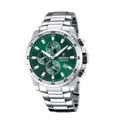 Festina ure Festina Chronograph F20463/3 | Herreure I Stål | Herreure Med Lænke