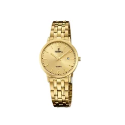 Festina ure Festina Classic F20514/3 | Dame Dameure Med Lænke | Dameure I Gulddouble