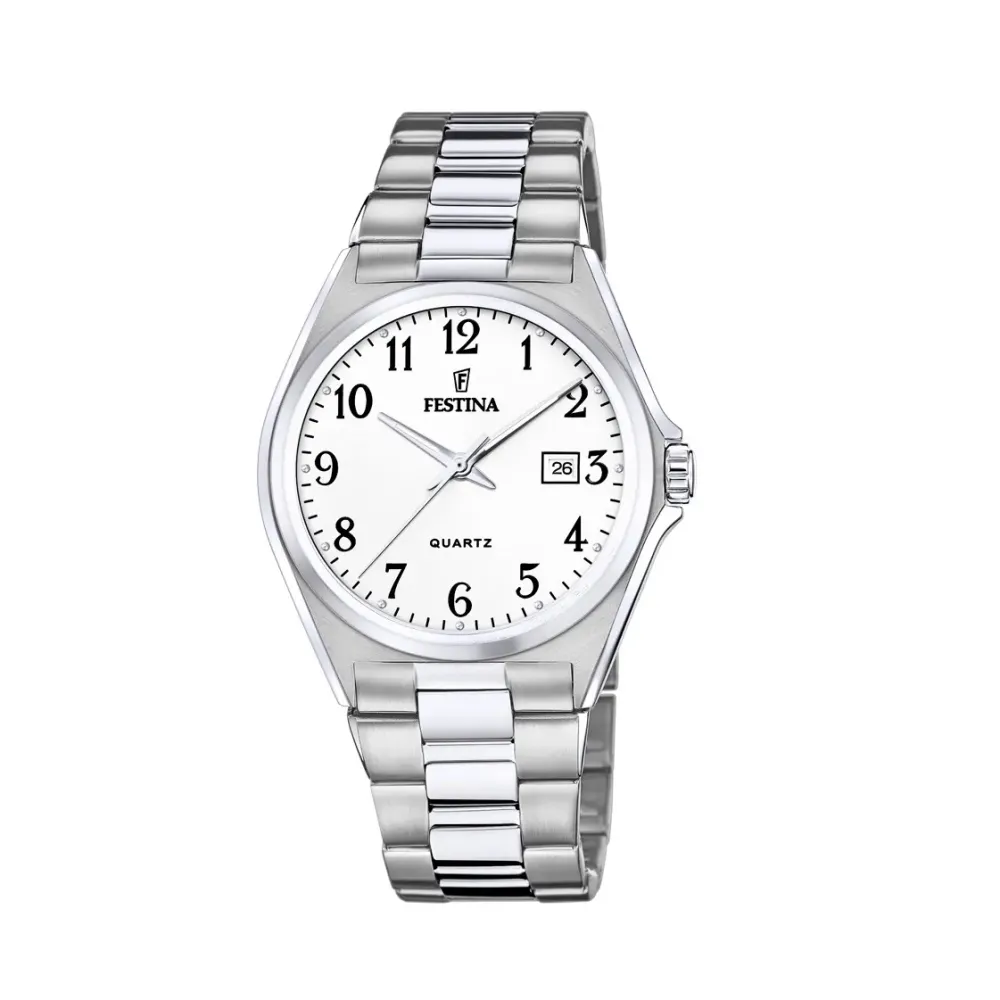 Festina ure Festina Classic F20552/1 | Herreure I Stål | Herreure Med Lænke