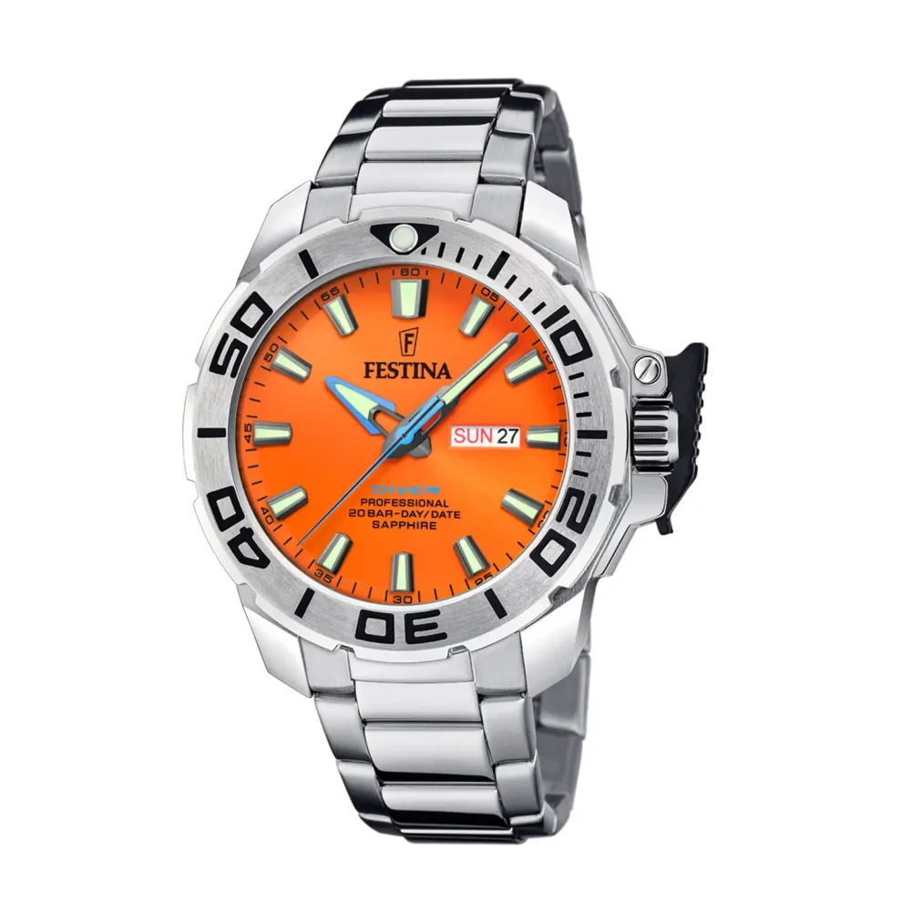 Festina ure Festina Diver F20665/5 | Herreure Med Lænke | Herreure I Stål