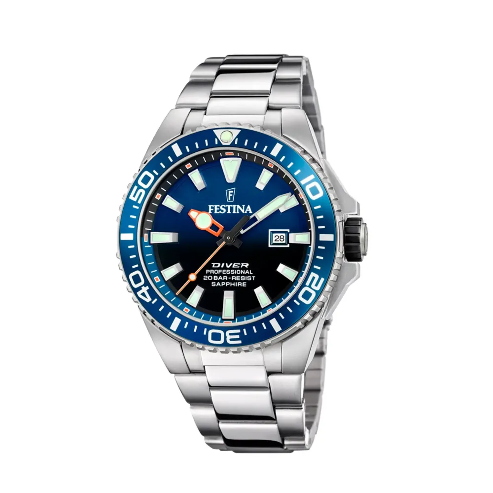 Festina ure Festina Diver F20663/1 | Herreure Med Lænke | Herreure I Stål