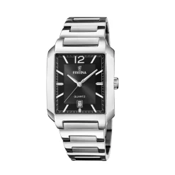 Festina ure Festina On the Square F20677/4 | Herreure Med Lænke | Herreure I Stål