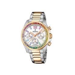 Festina ure Festina Rainbow F20608/2 | Dame Dameure Med Lænke | Dameure I Bicolor