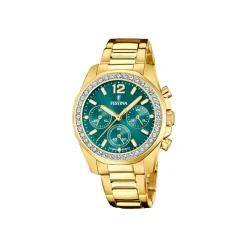 Festina ure Festina Rainbow F20609/6 | Dame Dameure Med Lænke | Dameure I Gulddouble