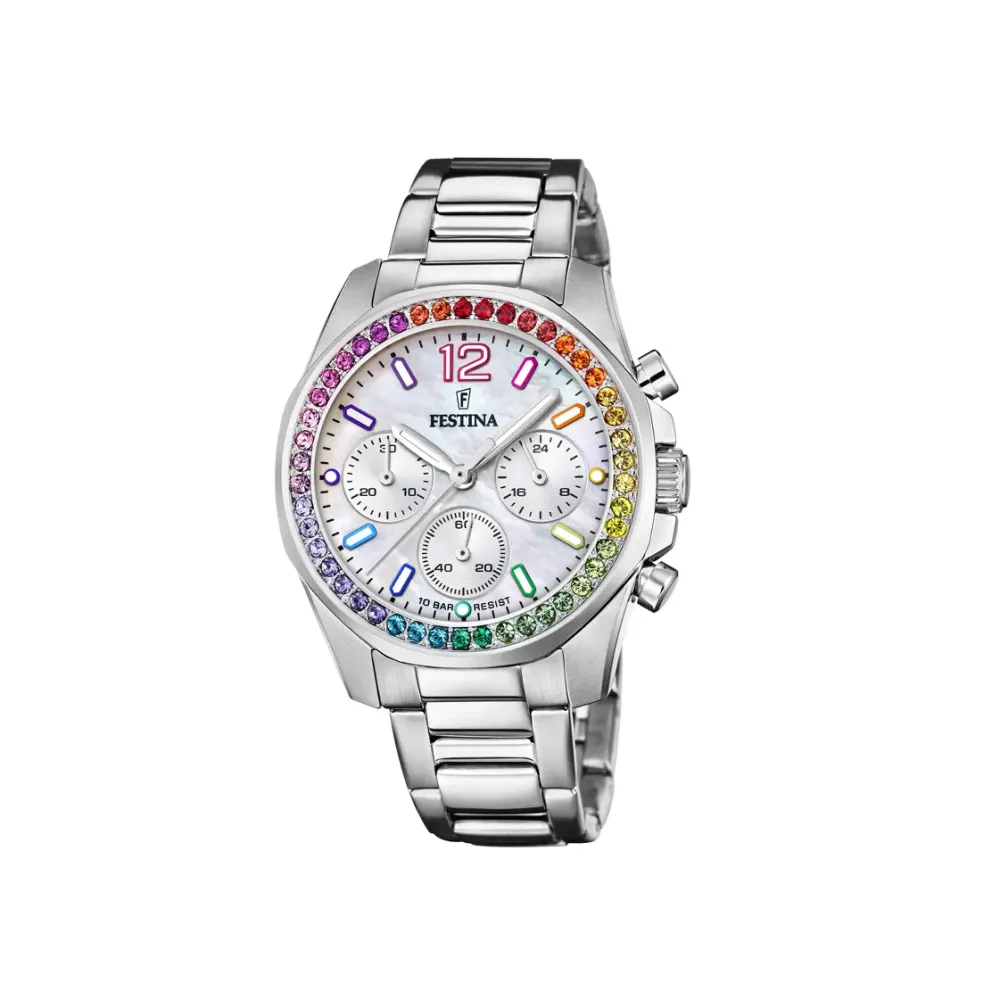 Festina ure Festina Rainbow F20606/2 | Dame Dameure Med Lænke | Dameure I Stål