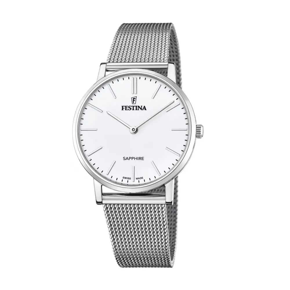 Festina ure Festina Swiss Made F20014/1 | Herreure Med Lænke | Herreure I Stål