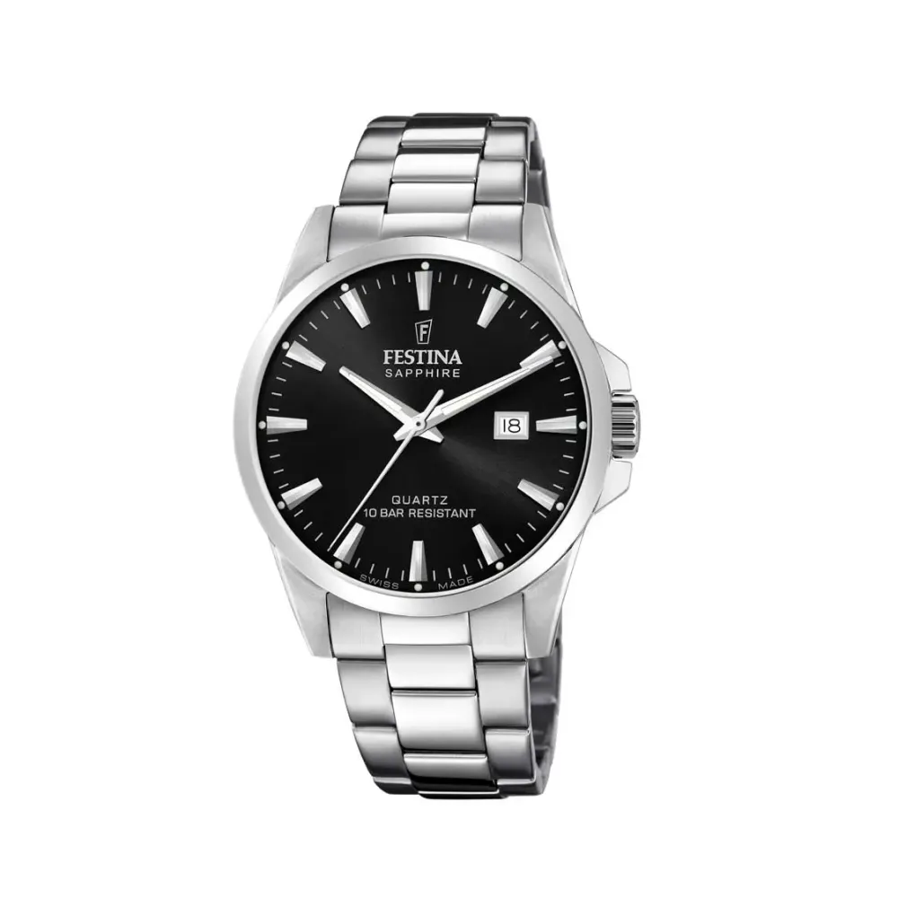Festina ure Festina Swiss Made F20024/4 | Herreure Med Lænke | Herreure I Stål
