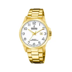 Festina ure Festina Swiss Made F20044/1 | Herreure Med Lænke | Herreure I Gulddouble