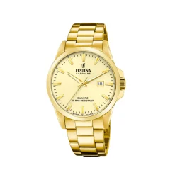 Festina ure Festina Swiss Made F20044/4 | Herreure Med Lænke | Herreure I Gulddouble