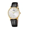 Festina ure Festina Swiss Made F20016/1 | Herreure Med Rem | Herreure I Gulddouble