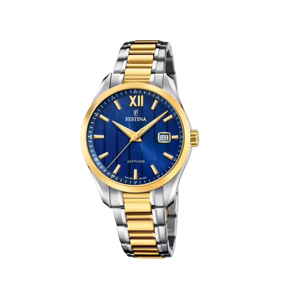 Festina ure Festina Swiss Made F20027/2 | Dame Dameure I Bicolor | Dameure Med Lænke