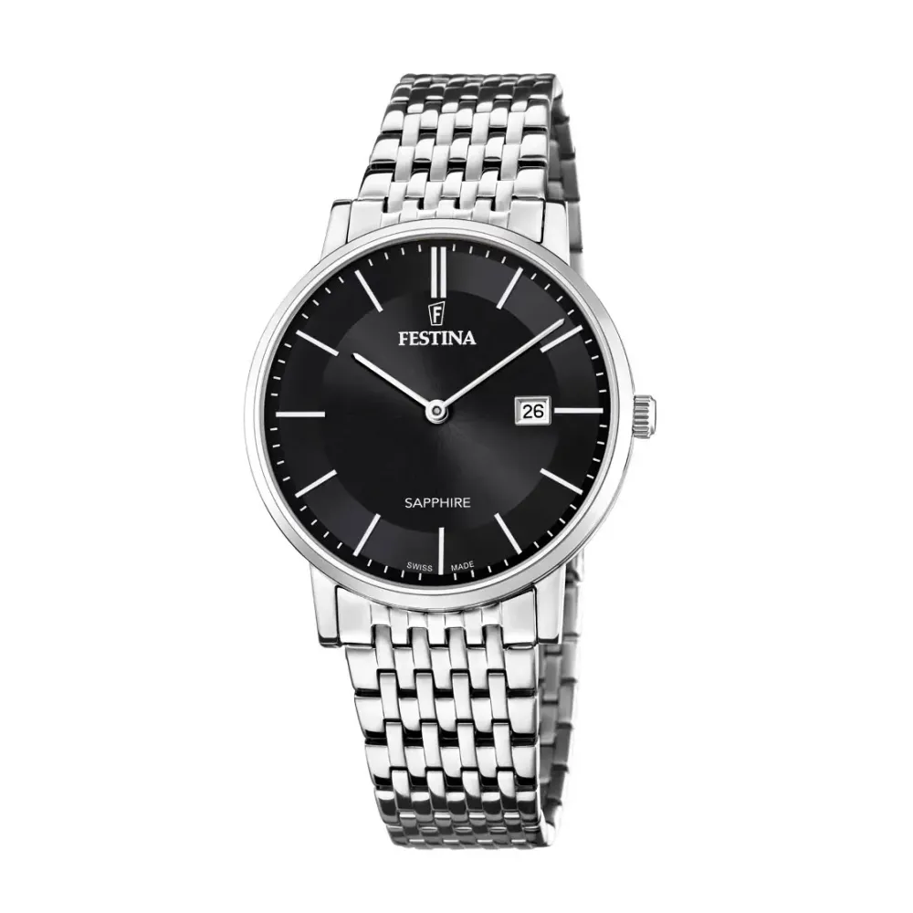 Festina ure Festina Swiss Made F20018/3 | Herreure Med Lænke | Herreure I Stål