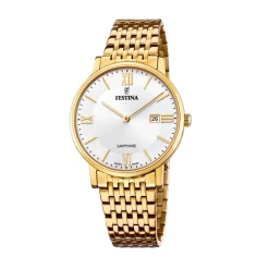 Festina ure Festina Swiss Made F20020/1 | Herreure Med Lænke | Herreure I Gulddouble