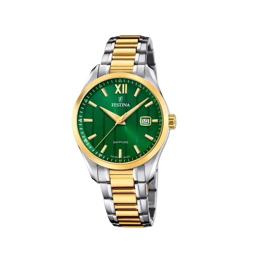 Festina ure Festina Swiss Made F20027/3 | Dame Dameure Med Lænke | Dameure I Bicolor