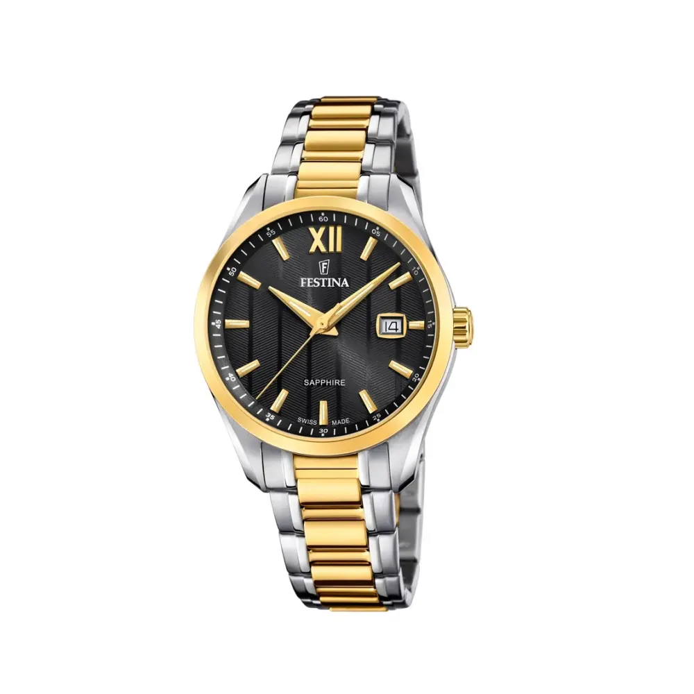 Festina ure Festina Swiss Made F20027/4 | Dame Dameure Med Lænke | Dameure I Bicolor