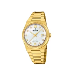 Festina ure Festina Swiss Made F20039/1 | Dame Dameure Med Lænke | Dameure I Gulddouble