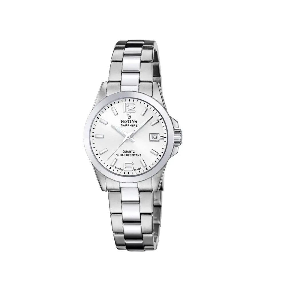 Festina ure Festina Swiss Made F20049/1 | Dame Dameure Med Lænke | Dameure I Stål
