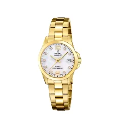 Festina ure Festina Swiss Made F20050/1 | Dame Dameure Med Lænke | Dameure I Gulddouble