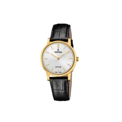 Festina ure Festina Swiss Made F20017/1 | Dame Dameure Med Rem | Dameure I Gulddouble