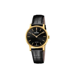 Festina ure Festina Swiss Made F20017/3 | Dame Dameure Med Rem | Dameure I Gulddouble