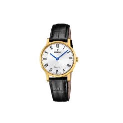 Festina ure Festina Swiss Made F20017/4 | Dame Dameure Med Rem | Dameure I Gulddouble