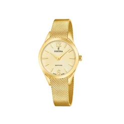 Festina ure Festina Swiss Made Grace F20077/3 | Dame Dameure Med Lænke | Dameure I Gulddouble