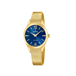 Festina ure Festina Swiss Made Grace F20077/4 | Dame Dameure Med Lænke | Dameure I Gulddouble
