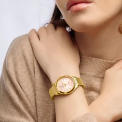 Festina ure Festina Swiss Made Grace F20077/2 | Dame Dameure Med Lænke | Dameure I Gulddouble