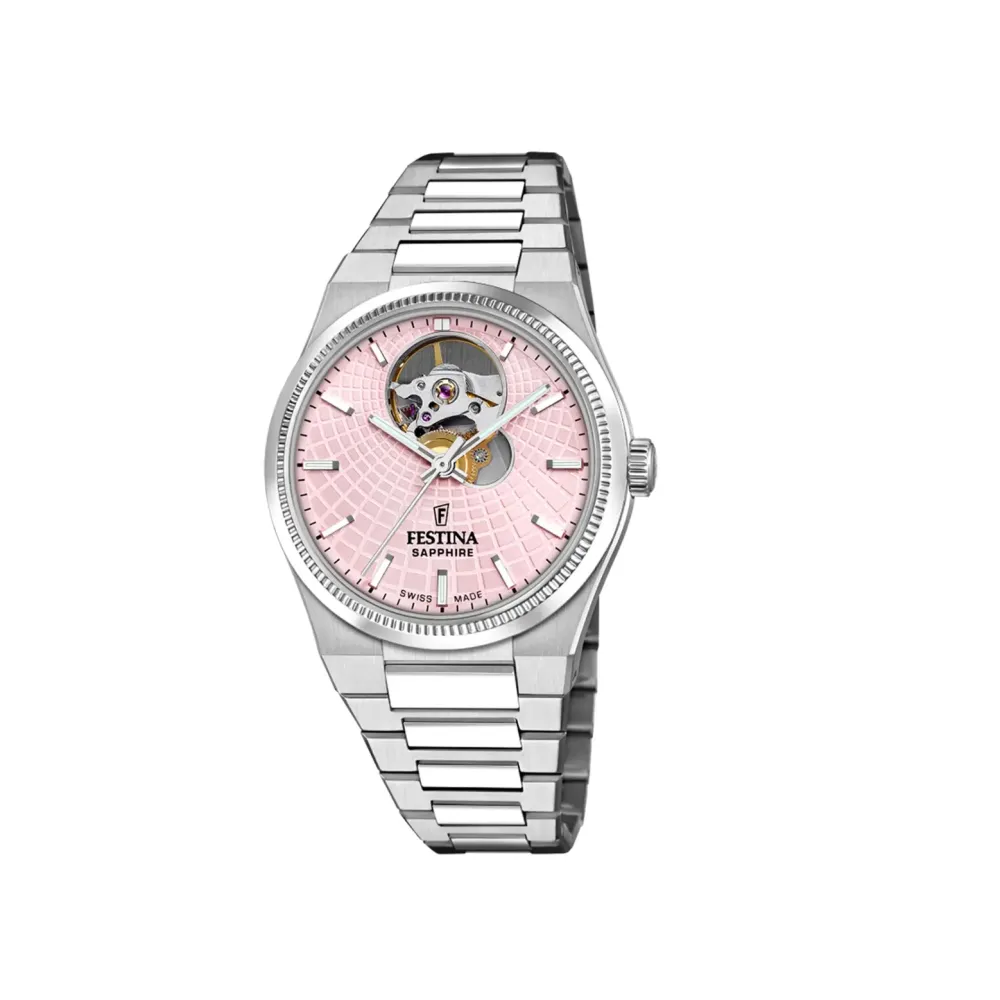 Festina ure Festina Swiss Made Rivé Automatic F20054/2 | Dame Dameure Med Lænke | Dameure I Stål
