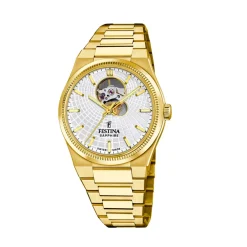 Festina ure Festina Swiss Made Rivé F20062/1 | Herreure Med Lænke | Herreure I Gulddouble