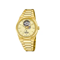 Festina ure Festina Swiss Made Rivé F20064/2 | Dame Dameure Med Lænke | Dameure I Gulddouble