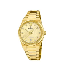 Festina ure Festina Swiss Made Rivé F20058/2 | Dame Dameure Med Lænke | Dameure I Gulddouble