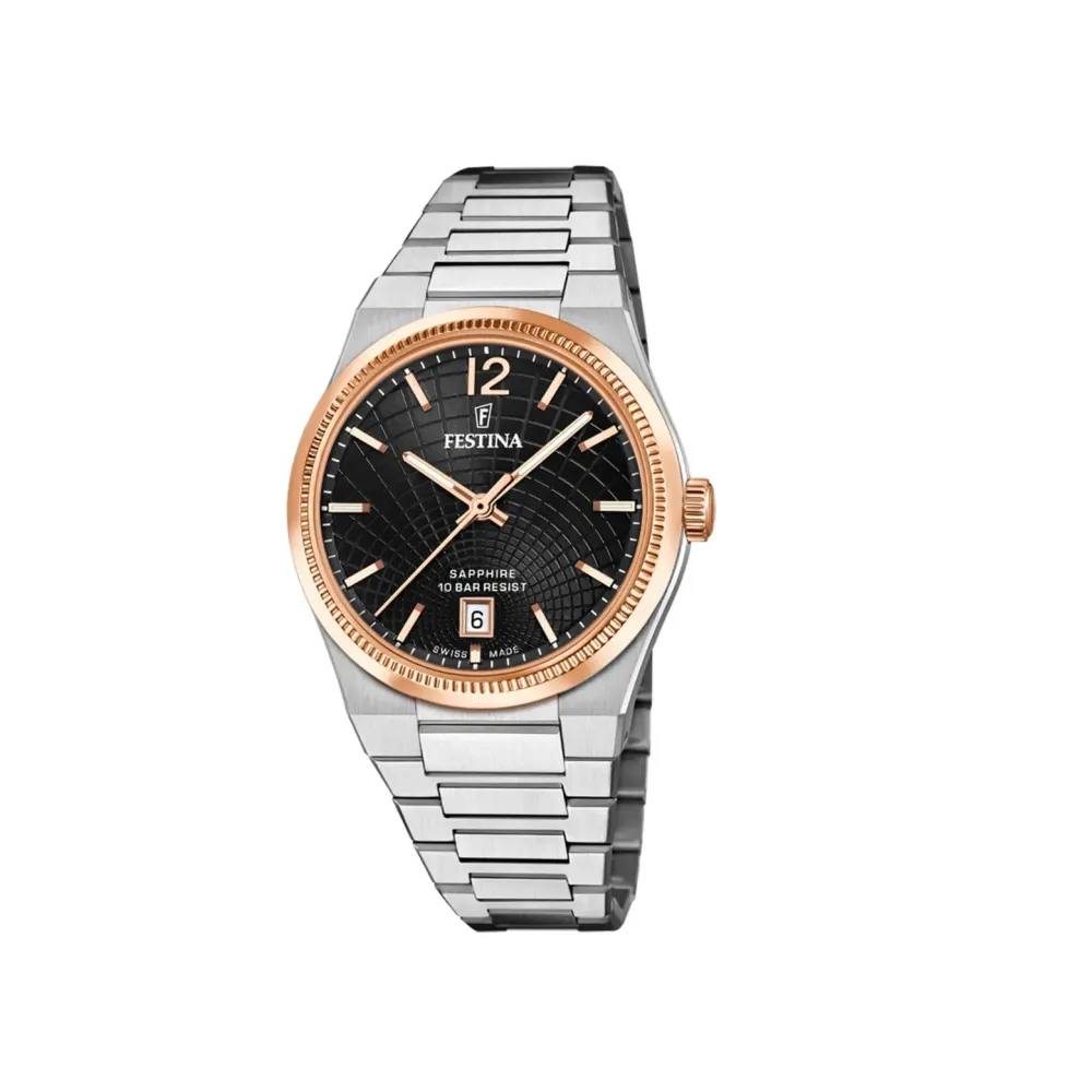 Festina ure Festina Swiss Made Rivé F20066/4 | Dame Dameure Med Lænke | Dameure I Stål