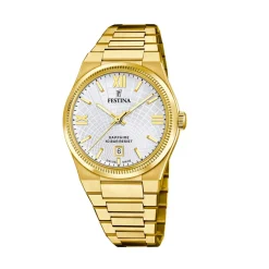 Festina ure Festina Swiss Made Rivé F20057/1 | Herreure Med Lænke | Herreure I Gulddouble