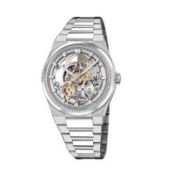 Festina ure Festina Swiss Made Skeleton F20069/1 | Herreure Med Lænke | Herreure I Stål