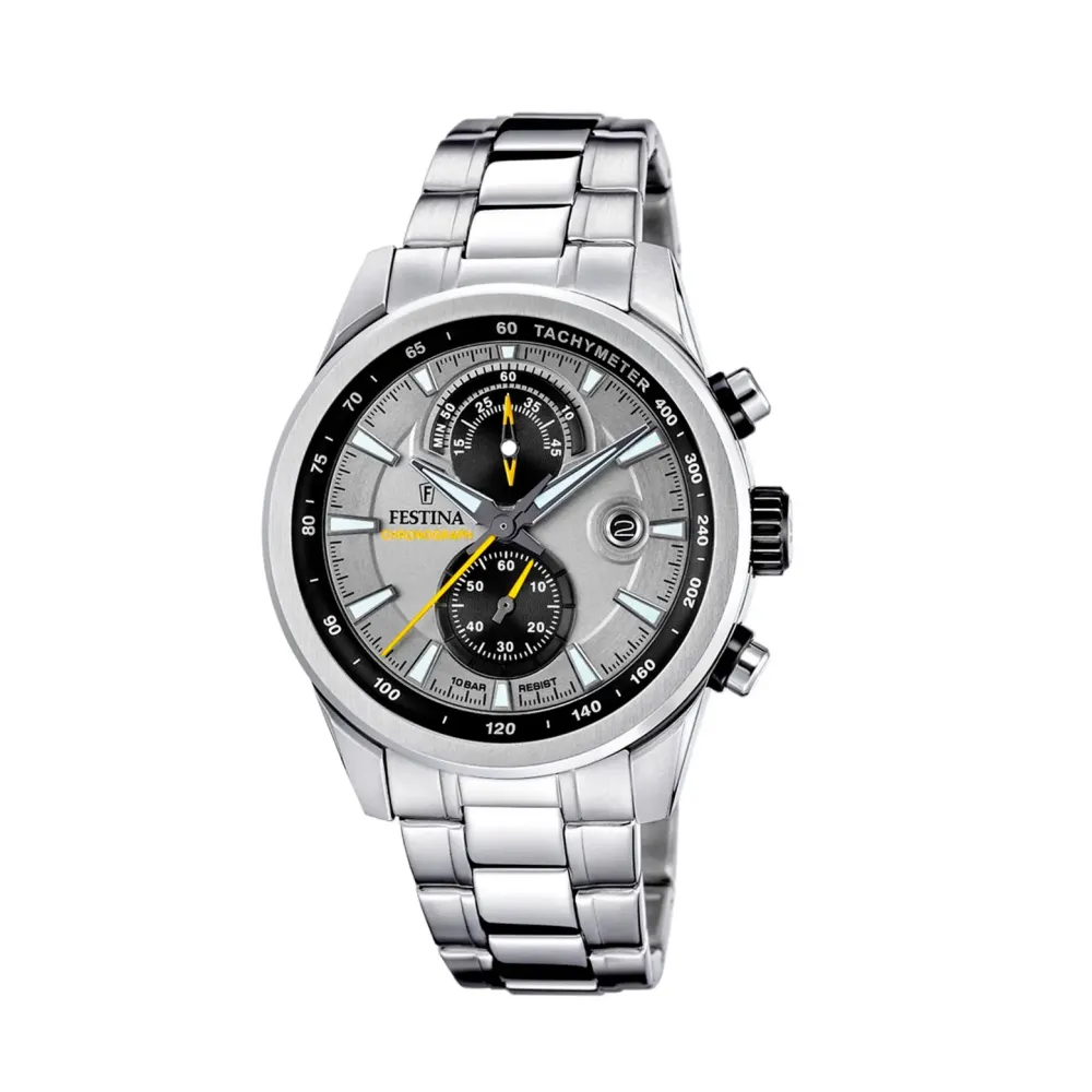 Festina ure Festina Timeless Chrono F20694/4 | Herreure Med Lænke | Herreure I Stål