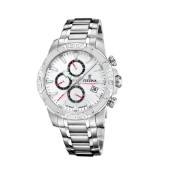 Festina ure Festina Timeless Chronograph F20704/1 | Herreure I Stål | Herreure Med Lænke