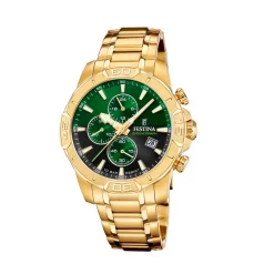 Festina ure Festina Timeless Chronograph F20705/6 | Herreure I Gulddouble