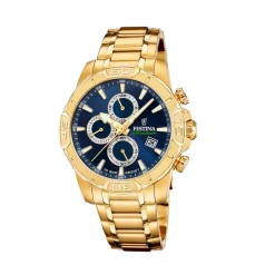 Festina ure Festina Timeless Chronograph F20705/5 | Herreure Med Lænke | Herreure I Gulddouble