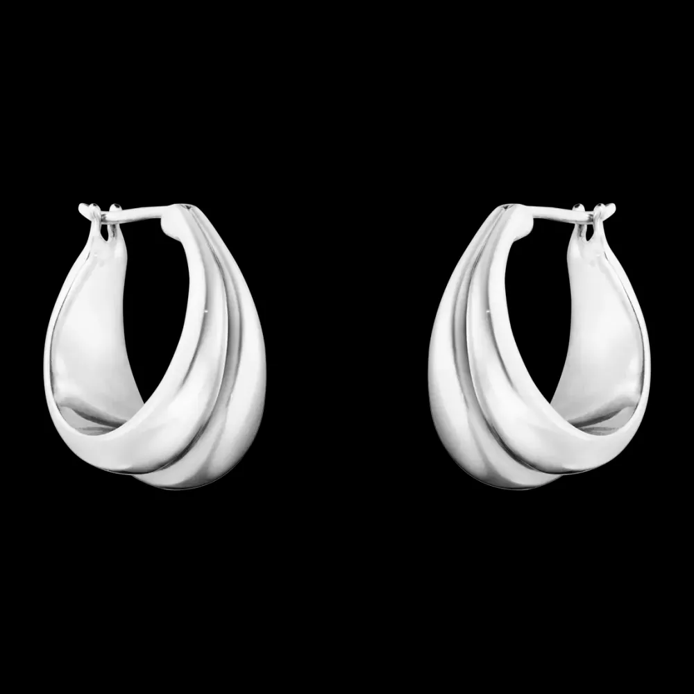 Georg Jensen Curve øreringe 10017502 | Øreringe | Sølvsmykker