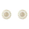 Georg Jensen Daisy øreringe m/diamanter 10010537 | Øreringe | Forgyldte Sølvsmykker