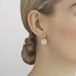 Georg Jensen Daisy øreringe 3539222 | Øreringe | Forgyldte Sølvsmykker