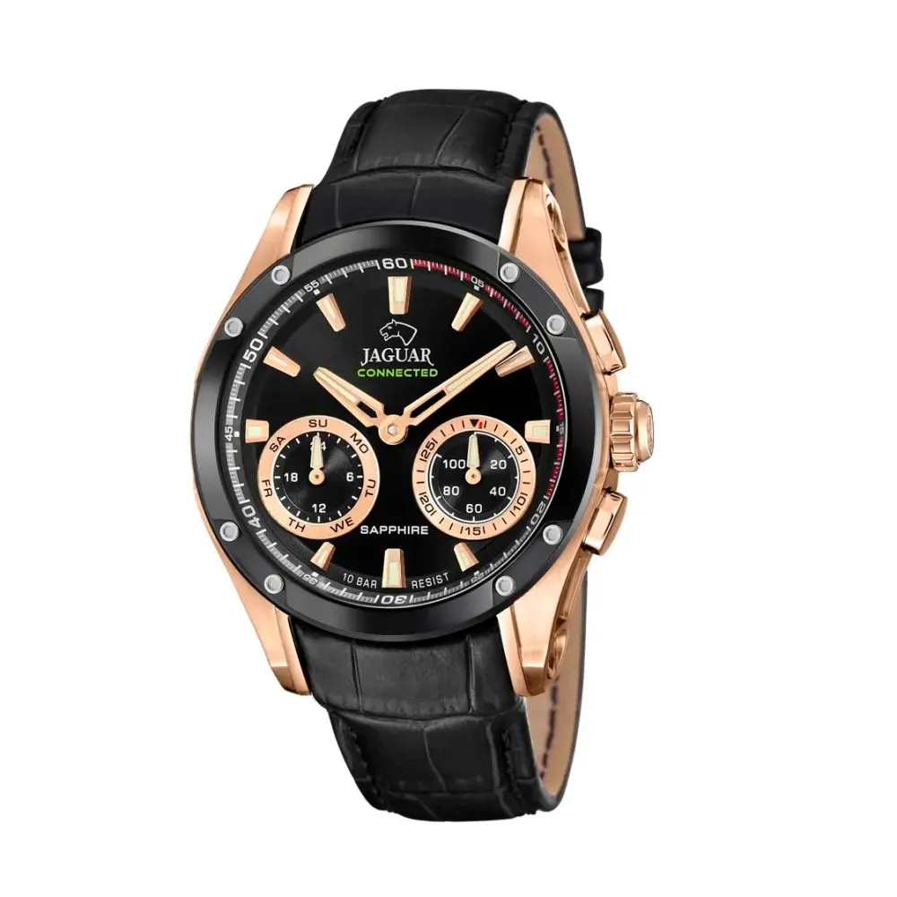 Jaguar ure Jaguar Hybrid Special Edition J959/1 | Herreure Med Rem | Herreure I Gulddouble